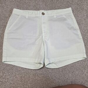 Chubbies Chino Shorts Men's Mint Green Khaki Flat Front 5.5" Inseam Casual Sz 34